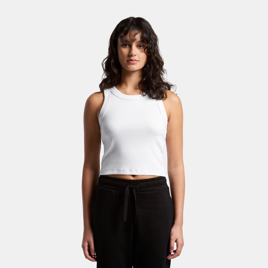 Wo's Organic Rib Crop Tank 4064G