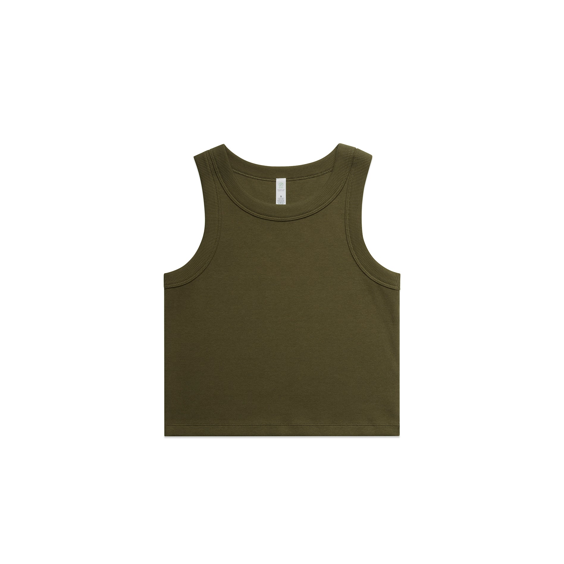Wo's Organic Rib Crop Tank 4064G