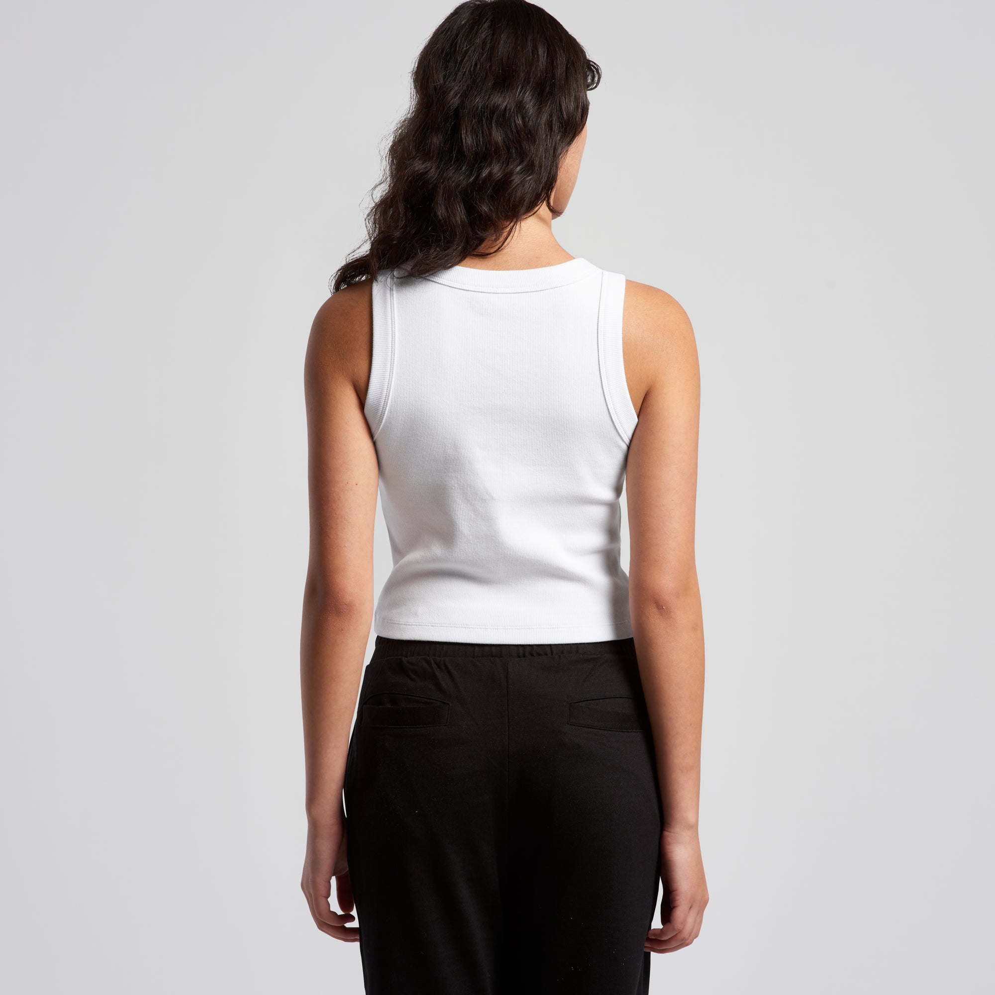 Wo's Organic Rib Crop Tank 4064G