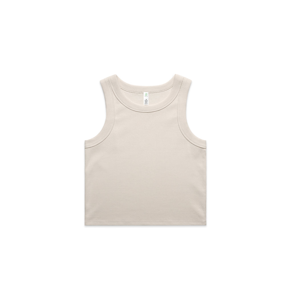 Wo's Organic Rib Crop Tank 4064G