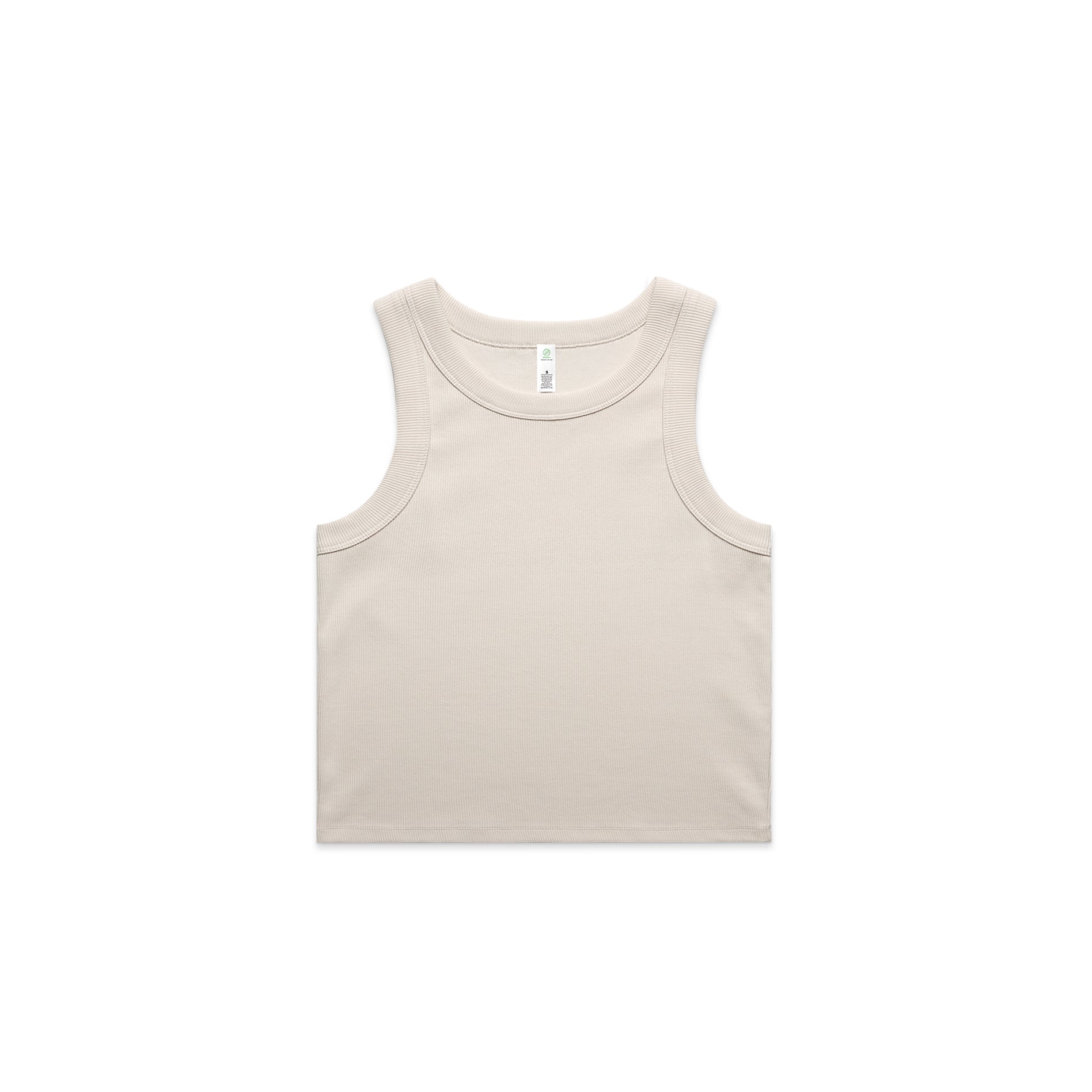 Wo's Organic Rib Crop Tank 4064G