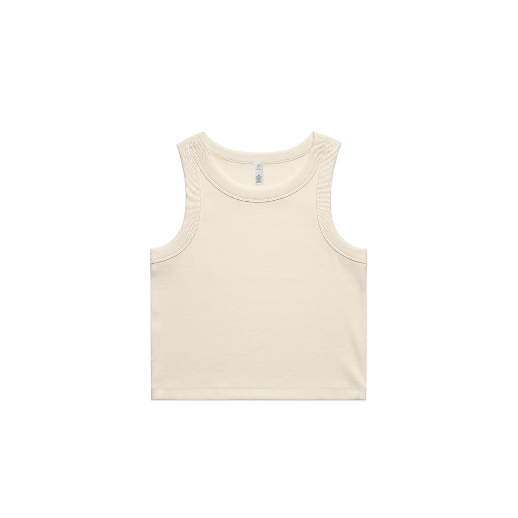 Wo's Organic Rib Crop Tank 4064G