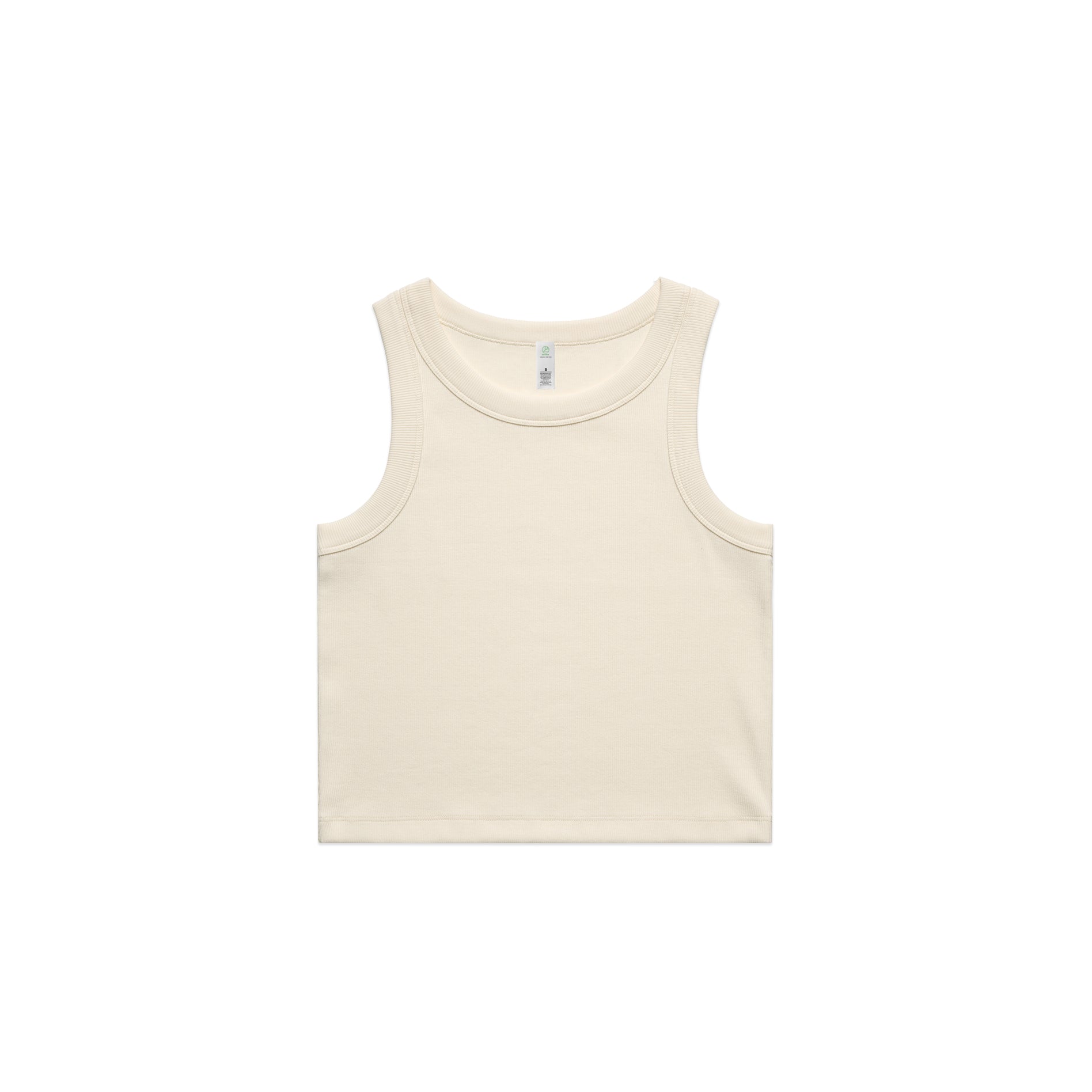 Wo's Organic Rib Crop Tank 4064G