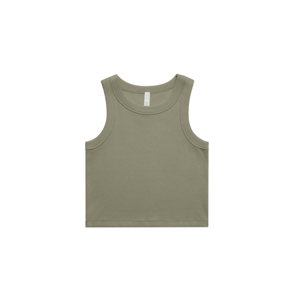 Wo's Organic Rib Crop Tank 4064G