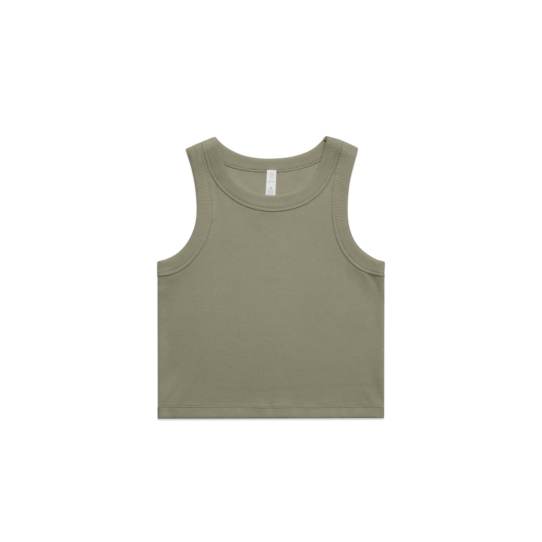 Wo's Organic Rib Crop Tank 4064G