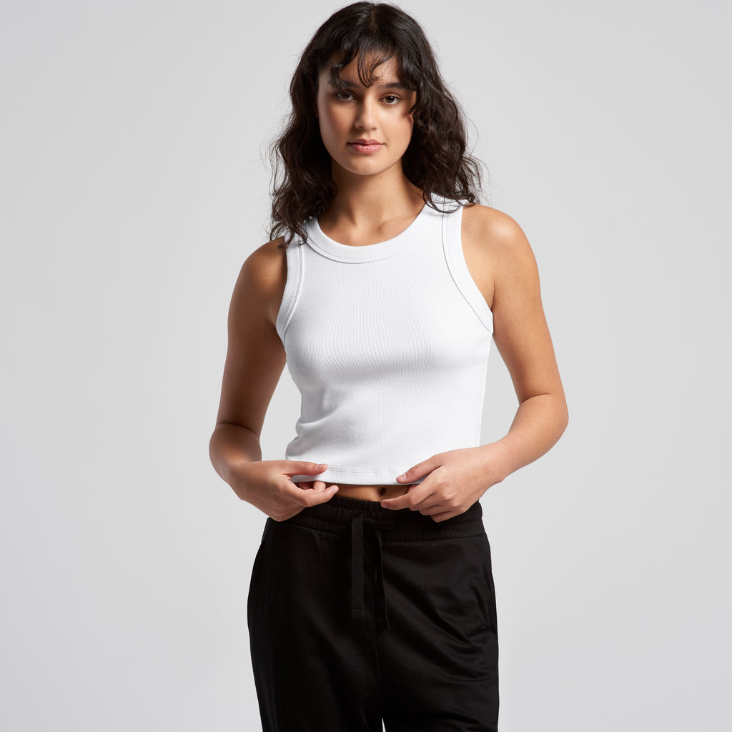 Wo's Organic Rib Crop Tank 4064G