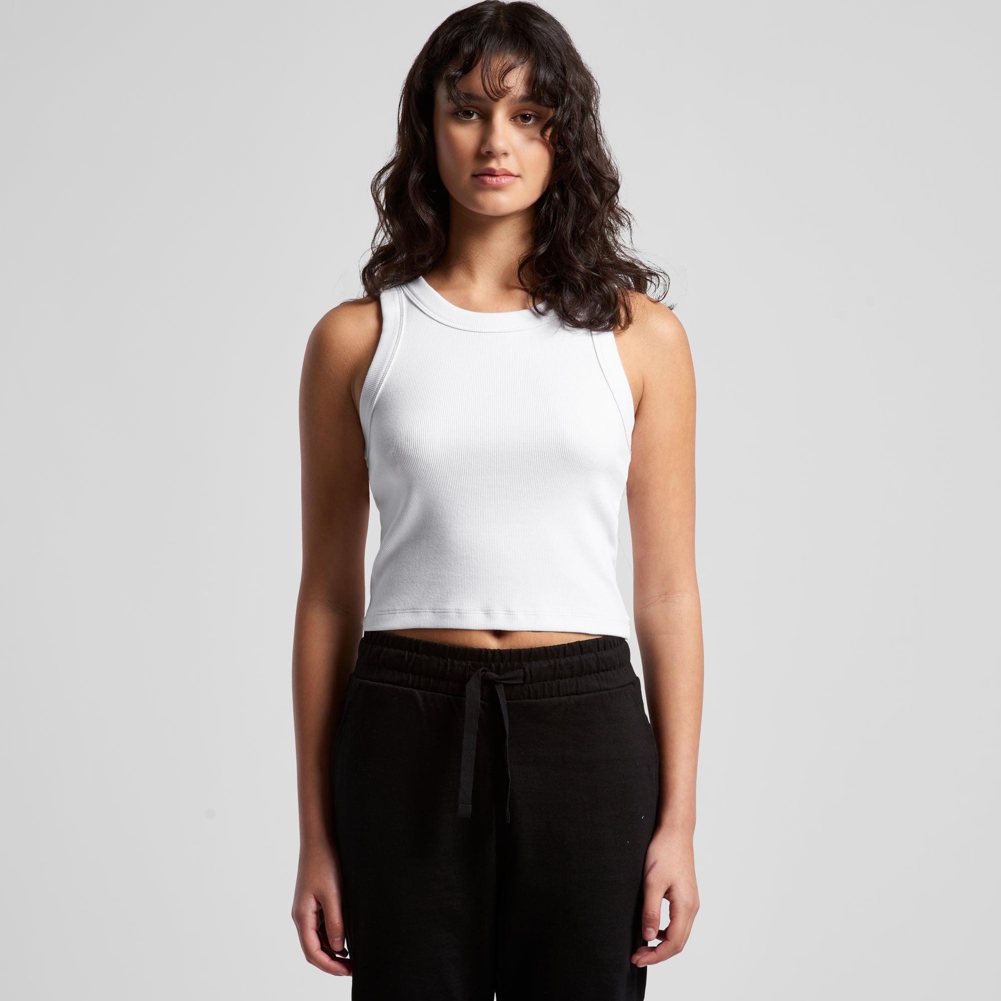 Wo's Organic Rib Crop Tank 4064G