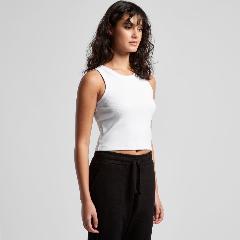Wo's Organic Rib Crop Tank 4064G