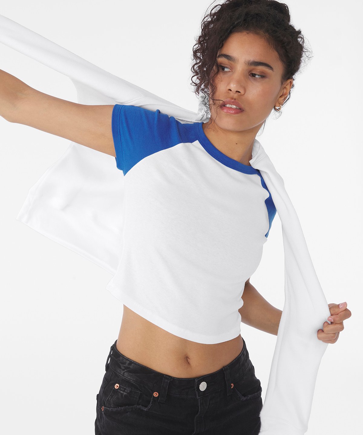 Bella + canvas Women's micro rib raglan baby tee