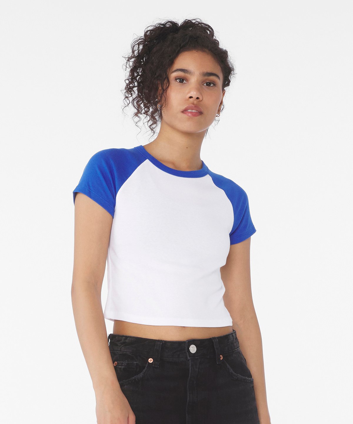 Bella + canvas Women's micro rib raglan baby tee